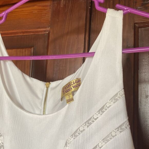 Princess Vera Wang NWT White Embroidered Sleeveless Mini Dress Sz 3 (Juniors) - Picture 2 of 9